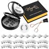 MplehDa 8 Paia Ciglia Finte Magnetiche Naturali, Ciglia Finte Magnetiche Riutilizzabili con Applicatore, Riutilizzabili Kit Estensione Ciglia Completo