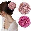 TOFBS Fermaglio Capelli Donna 6 Pezzi Eleganti Vintage Mollette Antiscivolo Resina Fermagli Banana Accessori per Partecipare a Feste Compleanni Matrimoni（Rosa + Rosa radice di loto）