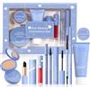 EONFAVE All In One Make Up Set da 8 pezzi Make Up Set Trucco per donne e ragazze, con lucidalabbra, rossetto, correttore, eyeliner e fondotinta, regalo perfetto per il giorno di Natale