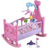 Baroni Toys Culla a Dondolo per Bambole Gioco Bambine, Gioco per Bambine Set Nanna per Bambole, Gioco di Ruolo Bambina con Lettino Basculante Biberon e Ciuccio, Gioco per Bambini 3 4 5 6 7 Anni