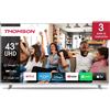Thomson Smart TV 43" 4K UHD LED Google TV Dolby Audio Classe F Bianco 43UG4S14W