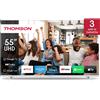 Thomson Smart TV 55" 4K UHD LED Google TV Dolby Audio Classe E Bianco 55UG4S14W
