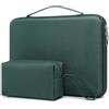HYZUO 15-16 Pollici Custodia Rigida PC Portatile Borsa per MacBook Pro 16 M4/M3/M2/M1 2025-2019, MacBook Air 15 M4/M3/M2 2025-2023, Dell XPS 16, 15 Surface Laptop, Razer Blade 15, Verde Mezzanotte
