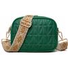 HUA ANGEL Piccola Borsa a Tracolla Donna Borsa Mano Moda Vera Pelle Messenger Crossbody Bag,Borsa a Spalla con Tracolla Ampia Regolabile e Rimovibile Ufficio Shopping Tempo Libero Festa
