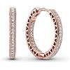 Pandora Funkeln und Herzen Creolen 286318CZ Orecchini