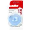 Edel+White Expanding Superfloss Filo Interdentale Cerato 25 m in Blister, Gusto Menta, per un'Igiene Orale Accurata