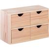 WELL HOME MOBILIARIO & DECORACIÓN Well Home Miniblock 4 cassetti in legno di pino