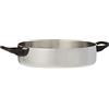 Alessi 90102/24 T Casseruola Bassa a Due Manici, in Trilamina/AISI 430, Alluminio, Acciaio Inossidabile 18/10