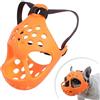BININBOX Museruola Bulldog per Cani Brachicefali - Antimorso, Antimasticazione e Protezione Oggetti(M,Arancione)