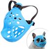 BININBOX Museruola Bulldog per Cani Brachicefali - Antimorso, Antimasticazione e Protezione Oggetti(S,Blu)