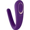 Satisfyer Double Classic - vibratore di coppia impermeabile e ricaricabile (viola)
