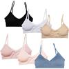 POWER FLOWER Reggiseni Sportivi da Corsa per Ragazze Senza Cuciture con Cuscinetti Rimovibili Reggiseno Sportivo per Ragazze Multicolore con Spalline per 8-14 Anni (3007-C4, S-M=8-10 Years)
