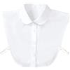 JMITHA Colletto Camicia Staccabile Donna Mezza Camicia Decorativo Finta Bianca Falso Mezzo (Bianco 02)