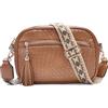 VASCHY Borsa Tracolla Donna,Borsa Donna Piccolo Moda Borse Donna Pelle Borsa a Mano Elegante Borsa a Spalla Borsetta Donna Tracolla Marrone