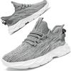 ZGPWZWL Scarpe Donna Sneakers Running Comode Tennis Fitness Palestra Sportive Confortevole Trekking Camminata Scarpe,Grigio,38 EU