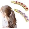 Yiyifor Fermagli per Capelli a Banana,Yiyifor 2 Pezzi Pinze per Capelli Metallo,Clip per Coda di Cavallo,Banana Clip Capelli Retrò,per Capelli di Medio Spessore,per Donne e Ragazze