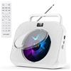 Gueray Lettore CD hifi Lettore CD Bluetooth stereo cd con Altoparlante Copertura Antipolvere Telecomando Musica addormentata e Timer Radio FM Riproduzione USB Schede TF 3,5 mm AUX