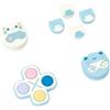 GeekShare Set di copripulsanti Cross D-Pad, impugnature per pollice, adesivi pulsanti in silicone ABXY compatibili con Switch/OLED, Game Cat