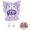 Sanrio NUOVO costume di peluche Sanrio Kuromi Enjoy Idol Baby Dress-up 15,3 x 14,5 x...