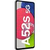 Samsung Galaxy A52s 5G Smartphone, Display Infinity-O FHD+ da 6,5 pollici, 6GB RAM e 128GB di memoria interna espandibile, Batteria 4.500 mAh e Ricarica Ultra-Rapida, Awesome Black