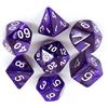 BOBOZHONG Dadi Poliedrici,7 pcs Poliedrici Dadi da Gioco, Layered Polyhedral D&D Dice, per Dungeons and Dragons DND RPG Giochi da tavolo MTG (Viola)