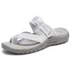 Skechers Reggae - Seize The Day, Sandali a Punta Aperta Donna, Bianco White Wht, 37 EU