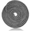 qhklew Corda Camino di Tenuta, Fibra di Vetro Corda Lgnifuga per Stufa, Guarnizione per Porta Stufa, Nastro Sigillante per Camino, Porta del Camino, Affumicatore (10MMX2.5M)