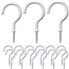Lyxtiorn Confezione da 50 Ganci a Vite Bianchi da 3/4" per Soffitto - Ganci per Appendere Piante e Tazze in Legno