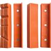 ZWEquipint Set di ganasce magnetiche morbide, 4 pezzi, per morsa in metallo, macchine utensili, ganasce in gomma da 10,2 cm, 12,7 cm, per legno, metallo, plastica (12,7 cm, arancione)