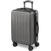 SKPAT - Valigia 23Kg da stiva capiente Valigia rigida XL con ruote silenziose Valigia espandibile Trolley Grande Rigido leggero ideale per viaggi lunghi con Lucchetto a combinazione, Antracite