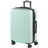 SKPAT - Valigia 23Kg da stiva capiente Valigia rigida XL con ruote silenziose Valigia espandibile Trolley Grande Rigido leggero ideale per viaggi lunghi con Lucchetto a combinazione, Verde