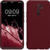 kwmobile Custodia Compatibile con Xiaomi Redmi 9 Cover - Back Case per Smartphone in Silicone TPU - Protezione Gommata - viola bordeaux