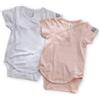 Bamboom Set 2pz Body Neonato Maniche Corte con Bottoni 6m - Rosa