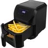 KASANOVA Friggitrice ad aria 5 Litri, friggitrice senza olio con 7 programmi di cottura, fino a 200°C, friggitrice ad aria 1500 watt, no fumo e cattivi odori