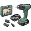 Bosch DIY Tools Bosch 06039C8101 Trapano Battente - Avvitatore a batteria al Litio, 18 V, 0 - 400/1.350 giri/min