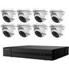 HIKVISION KIT 8 TELECAMERE DOME HIKVISION IP POE 2 MPX NVR 8CH