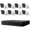HIKVISION KIT VIDEOSORVEGLIANZA POE 2 MPX 8 TELECAMERE IP HIKVISION