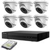 HIKVISION KIT VIDEOSORVEGLIANZA IP POE 2 MPX 6 TELECAMERE HIKVISION NVR 8 CANALI HD 1TB