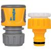 Hozelock 2071 0000 - Raccordo filettato per Rubinetto e Tubo, Colore: Giallo e Grigio, 3,8 x 8,9 x 16,7 cm
