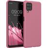 kwmobile Custodia Compatibile con Samsung Galaxy A12 Cover - Back Case per Smartphone in Silicone TPU - Protezione Gommata - rosa scuro
