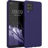 kwmobile Custodia Compatibile con Samsung Galaxy A12 Cover - Back Case per Smartphone in Silicone TPU - Protezione Gommata - deep ocean