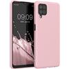 kwmobile Custodia Compatibile con Samsung Galaxy A12 Cover - Back Case per Smartphone in Silicone TPU - Protezione Gommata - rosa vintage