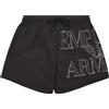 EMPORIO ARMANI Costume shorts in tessuto riciclato logo bold ASV