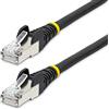 StarTech.com Cavo Ethernet CAT 6a - 50cm - Nero - Cavo di rete LAN Low Smoke Zero Halogen (LSZH) - 10GbE 500MHz 100W PoE++ - Cavo patch schermato S/FTP RJ45 antigroviglio (NLBK-50C-CAT6A-PATCH)