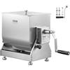VEVOR Miscelatore per Carne da 15 L Impastatrice Manuale per Carne con Riduttore