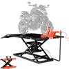 VEVOR Supporto di Sollevamento per Moto, con Banco da Lavoro Rimovibile, Piattaforma Pneumatica per Riparazione Veicoli Capacità 680 kg, Altezza Regolabile di Sollevamento Massima 940,2 mm