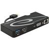 ‎Delock DeLOCK adaptor USB 3.0 to HDMI + VGA + Gigabit - LAN + USB 3.0