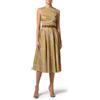 ELISABETTA FRANCHI ABITO CON STAMPA RAFIA - ABS5252E2 - paglia