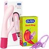Durex Kit Vibratore Play Maxi Fun e Durex Play Little Devil, Vibratore Rabbit per Clitoride e Punto G, Anello Vibrante Stimolante per Pene e Clitoride