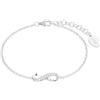 s.Oliver Bracciale da Donna in Argento 925, con zirconi sintetici, 17+3 cm, Argento, Infinity, Fornito in confezione regalo